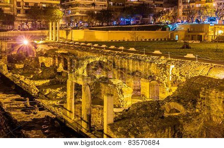 Roman Forum, Ancient Greek Agora In Thessaloniki, Greece