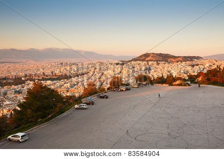 Athens from Lycabettus Hill.