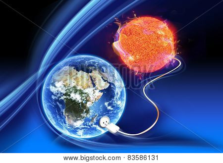 Solar Electricity Concept