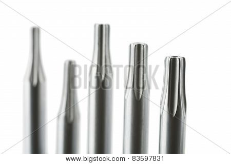 Five hexalobular wrench