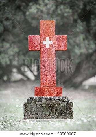 Gravestone In The Cemetery - Switzerland