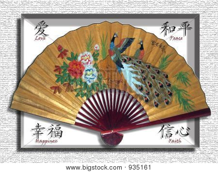 Chinês pintado fã
