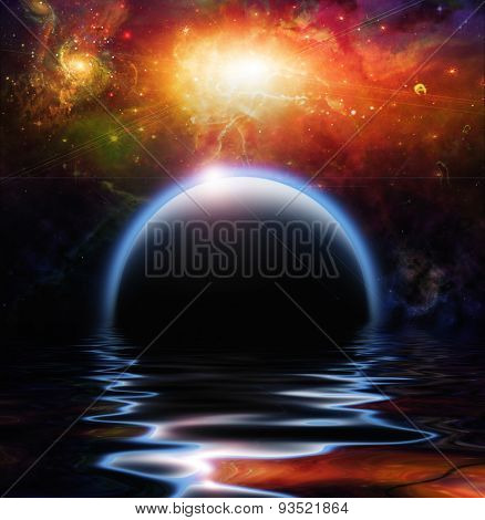 Waters reflection and Planets