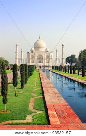 Taj Mahal mausoleum in Agra, India