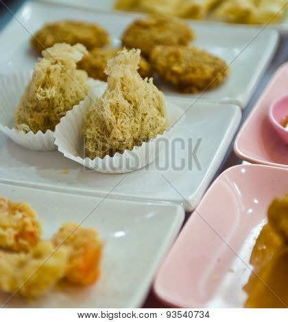Many Types Of Fried Food.
