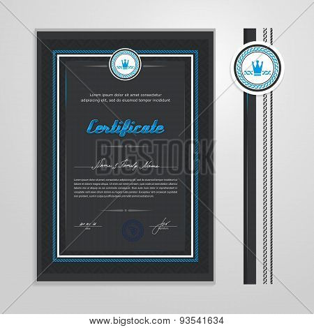 Certificate, Diploma, Design Template