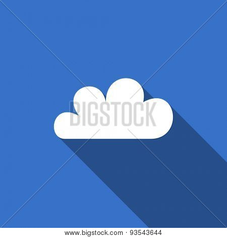 cloud flat icon waether forecast sign