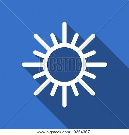 sun flat icon waether forecast sign