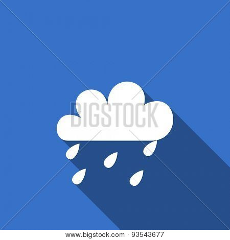 rain flat icon waether forecast sign