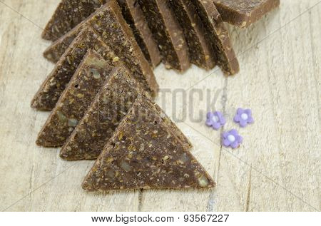 Homemade Triangle Shaped Chocolate Sweets
