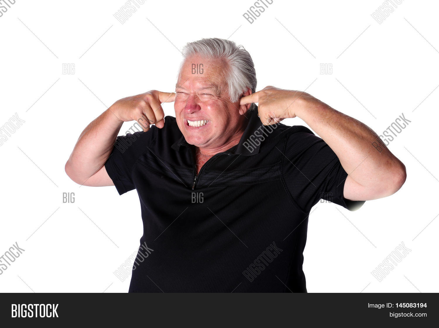 Man Plugs His Ears His Image & Photo (Free Trial) Bigstock