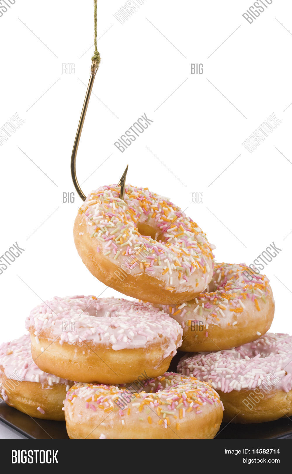 Doughnuts Being Hooked Image & Photo (Free Trial) Bigstock
