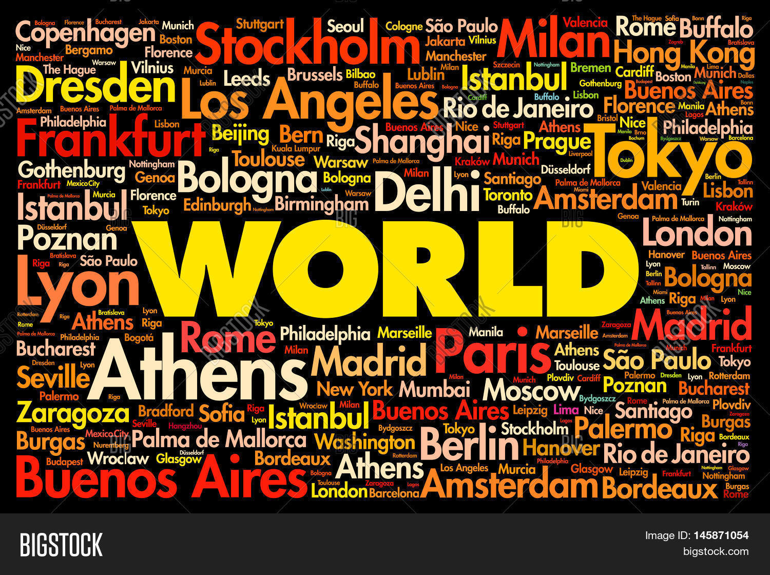 WORLD Word Cloud Image & Photo (Free Trial) | Bigstock