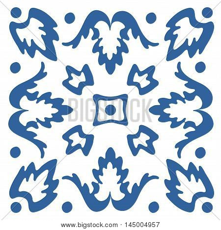 colorful Portuguese azulejo tile. illustration in vector format