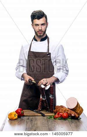 Cheaf With Salami