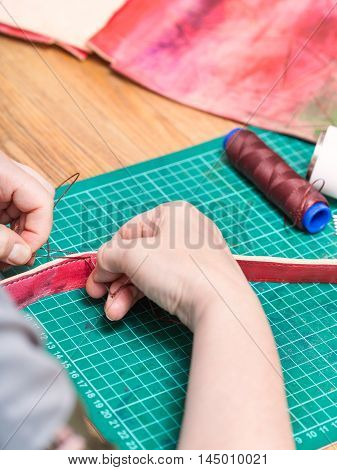 Craftsman Stitches Belt For New Leather Bag