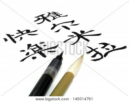Traditional Chinese brush pen calligraphy. word for 