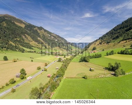 Rauris In Austria, Mountain Village In The Alps, Salzburg