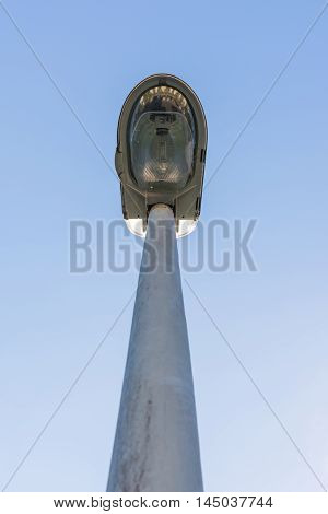Street Lamp from Ground Perpsective Metal Pole