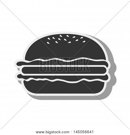 burger american hamburger recipe fast food  menu dish vector illustration