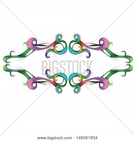 decorative elements in vintage style for decoration layout framing for advertising vector illustration hands