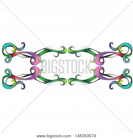 decorative elements in vintage style for decoration layout framing for advertising vector illustration hands