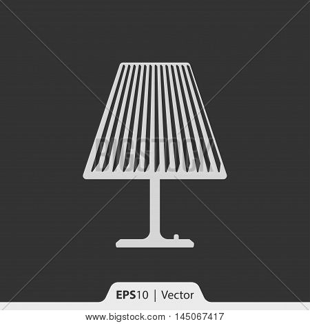 Lamp Table Top Vector Icon For Web And Mobile