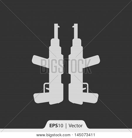 Machine Guns Vector Icon For Web And Mobile