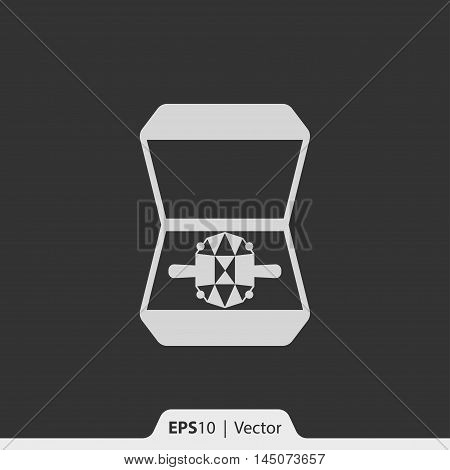 Ring In The Box Vector Icon For Web And Mobile