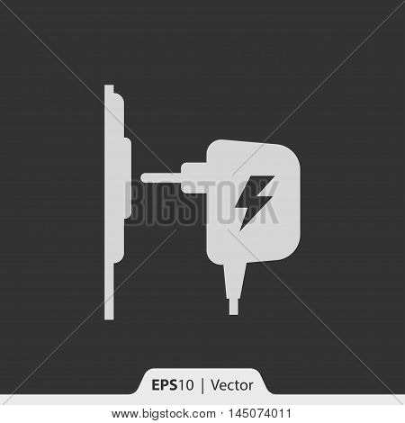 Charger Ac Adapter Vector Icon For Web And Mobile