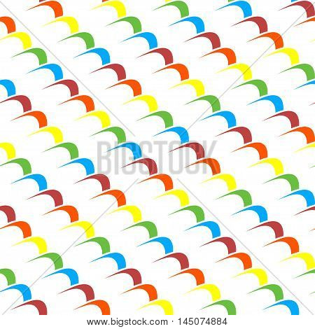 Seamless abstract background pattern with repeating multicolour waves. Vector illustration eps 10