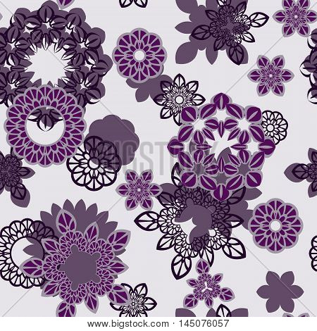 Abstract seamless pattern ornament. Mandala repeat pattern. Vintage background. Vector illustration.