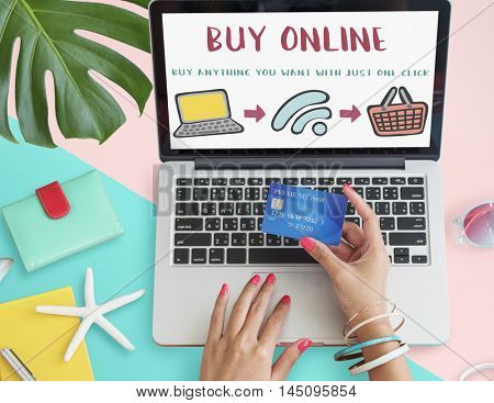 Online Shopping Web Shop E-shopping Concept