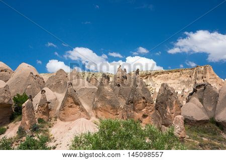 A rock formation at the Devrent Valley in Cappadocia Turkey