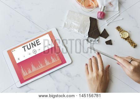 Music Dressing Up Rhythm Power Concept