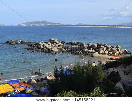 Trung Luong Beach In Binh Dinh, Vietnam
