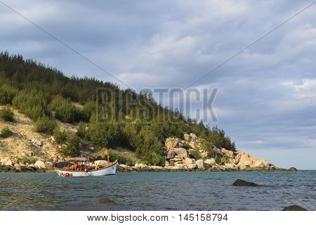 Trung Luong Beach In Binh Dinh, Vietnam
