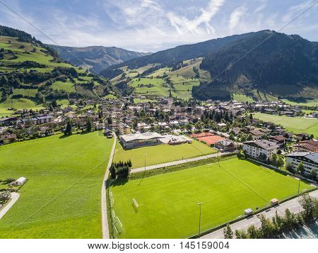 Rauris In Austria, Mountain Village In The Alps, Salzburg