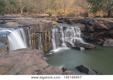 Tad tone waterfall at Chaiyaphum in Thailand