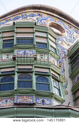 Modernism Building In Eixample District In Barcelona