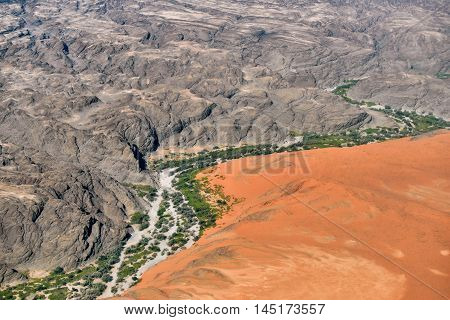 Kuiseb Canyon Aerial View, Namibia, Africa