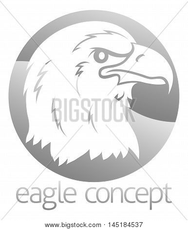 Eagle Head Circle Design