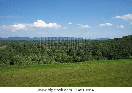 Dolina góra Blueridge