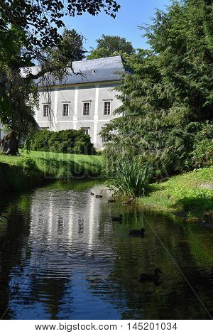 The Castle River in Great Losiny Czech Republic