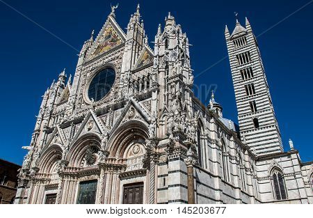 Gig marble Cathedral in the city of Siena