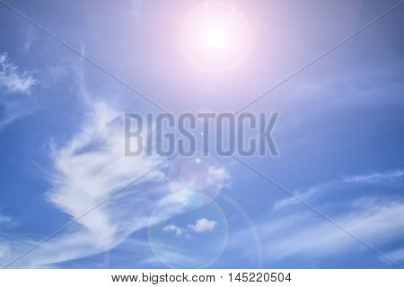 Cloudy blue sky abstract background blue sky background with tiny clouds