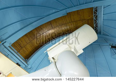 Big Professional Telescope In An Observatory