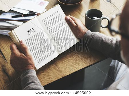Coffee Break Reading Travel Book Lifestyle Concept