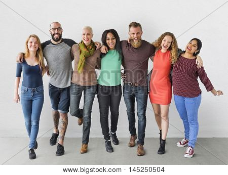 Diverse Group of People Community Togetherness Concept