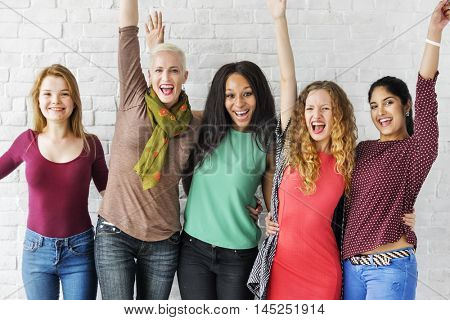 Group of Women Happiness Cheerful Concept